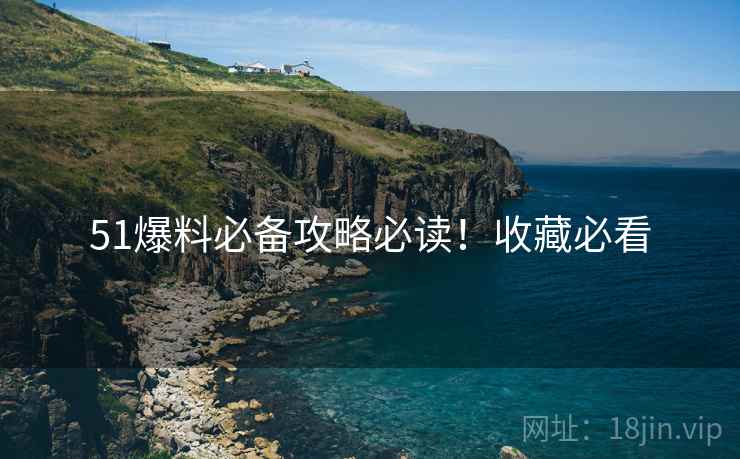 51爆料必备攻略必读！收藏必看