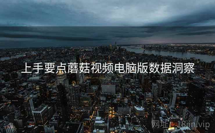 上手要点蘑菇视频电脑版数据洞察