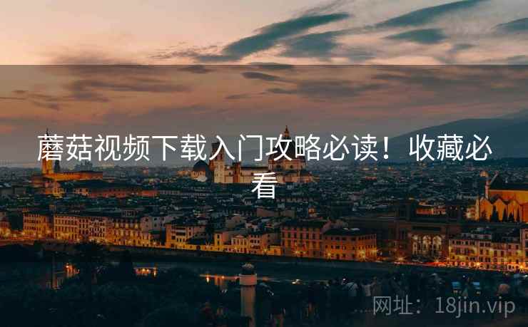 蘑菇视频下载入门攻略必读！收藏必看