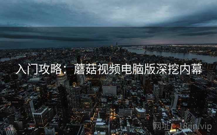 入门攻略：蘑菇视频电脑版深挖内幕
