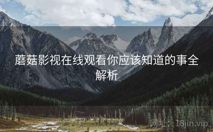 蘑菇影视在线观看你应该知道的事全解析