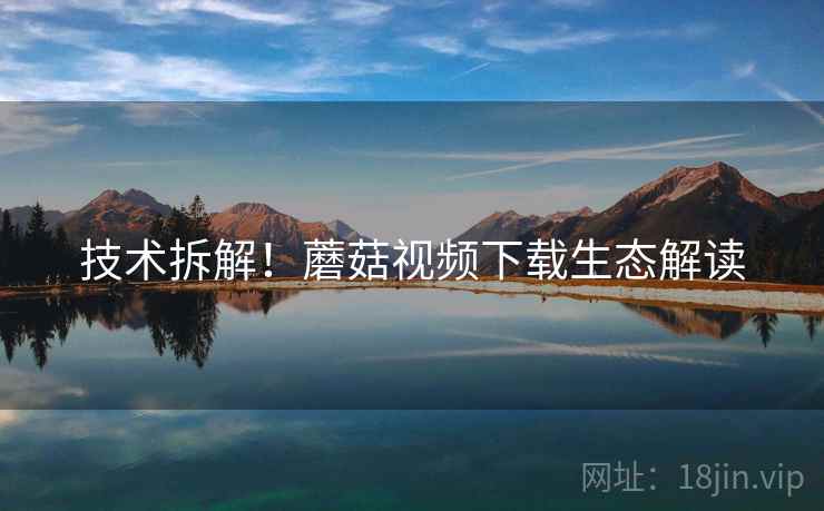 技术拆解！蘑菇视频下载生态解读